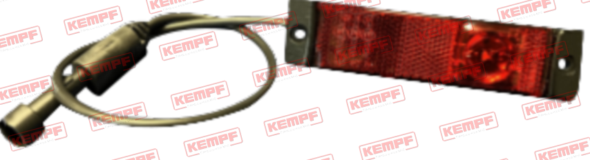 105583 Kempf Positionsleuchte LED rot, Leitung L=450 SteckerSu.Seal